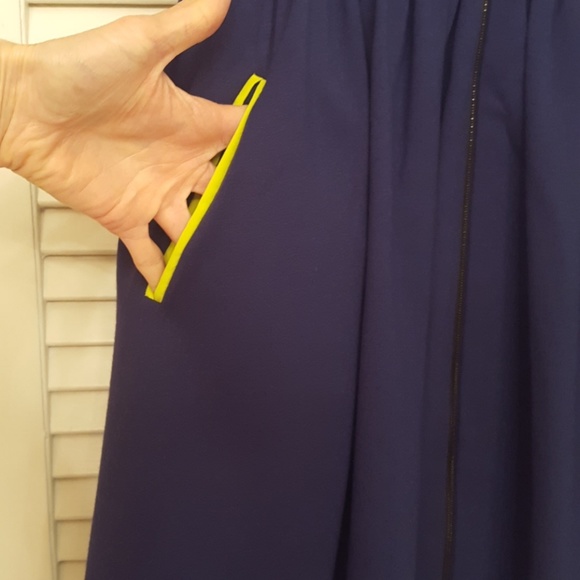 JASON WU NAVY BLUE  A-LINE KNEE LENGTH DRESS  -EUC - Picture 4 of 8